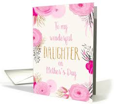 Daughter happy mother's day pink cherry blossoms c…. Mother S Day Card For Daughter Pretty Pink Flowers And 1374070