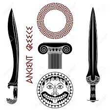 This authentic greek hoplite warrior. Ancient Greece Set Shield With Gorgon Medusa Head Ancient Greek Royalty Free Cliparts Vectors And Stock Illustration Image 108604683