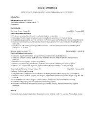 Electrical Engineer Internship Resume Examples And Tips Zippia