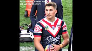 Injured sydney roosters back rower victor radley is given a suspended $20,000 fine and a the nrl determined radley breached the game's code of conduct after tackling a person in a street on. Victor Radley S Debut For The Sydney Roosters By Cora Bezemer Youtube