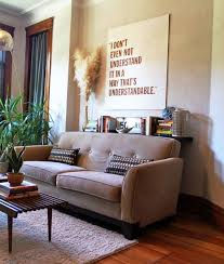 What To Do With That Small Awkward Gap Behind The Sofa Modern Apartment Home Living Room Apartment Sofa