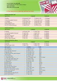 Metu ankara and erdemli campuses academic year calendars. Kalender Akademik 2019 2020 Fakulti Pertanian