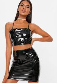 Tall Black Vinyl Mini Skirt Missguided Vinyl Dress Vinyl Clothing Leather Dresses