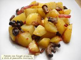 By lila edwartz 11:14 am post a comment. Patate Con Funghi Pioppini E Stick Di Pancetta Croccante Pane Tulipani