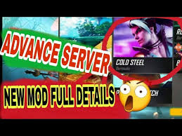 Advanced server is the testing server for every new feature that is coming to the live servers of free fire. New Mod Cold Steel Mod In Free Fire Advance Server Youtube