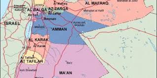Harta turistică, rutieră și geografică; Jordan Harta Harta Jordan Perendimore Azi Azia