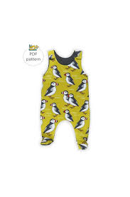 Baby Romper Sewing Pattern Footed Romper Pattern Baby Footed Etsy