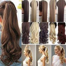 Real Thick Clip In Ponytils Hair Extensions Blonde Brown Ponytail Hairpiece Hg27 Human Hair Ponytail Extensions Hair Pieces Hair