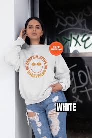 Pumpkin Spice and Everything Nice Sweatshirt, Pumpkin Fall Sweatshirt  Women, Cute Halloween Sweatshirt, Halloween Season Sweatshirt