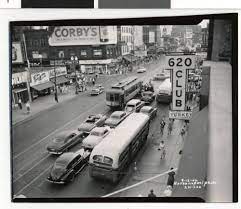 Hennepin Ave Between 6th 7th Streets 1952 Minneapolis Minnesota City