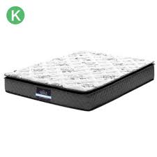 King Size Pillowtop Mattress Pocket Spring Foam Medium Firm 24cm Thick Mattress Pillow Top Mattress Mattress Springs