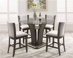 Crown Mark 5pc Camelia Counter Height Dining Set 1710gy 5p Savvy Discount Furniture