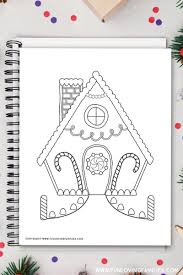 To download our free coloring pages, click on the candy cane symbol you'd like to color. Gingerbread House Coloring Pages Fun Loving Families