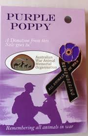 Ribbon Purple Poppy Lapel Pin Remembering All Animals In War Remembrance Day 1914 1918 Wwi Militaria Remembrance Day Purple Poppies Poppies