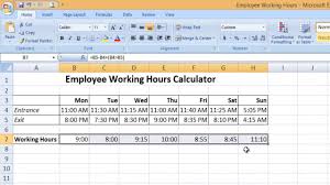 The tutorial shows how to do arithmetic calculations in excel and change the order of operations in your formulas. How To Calculate Time In Microsoft Excel 2016 Tutorial The Teacher Youtube