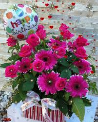 Happy Birthday Flowers And Balloons Gif Https Encrypted Tbn0 Gstatic Com Images Q Tbn 3aand9gcratmtc91rkfwad40ey2mddhiybilvpltjifw Usqp Cau