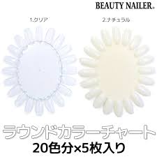 Beauty Nailer Round Color Chart 5 Pieces