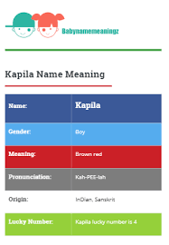 Kapila Name Meaning Names With Meaning Top Baby Boy Names Lord Shiva Names