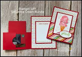 See more ideas about stampin up, stampin, cards. Stampin Up Sweet Ice Cream Bundle Gift Card Video Tutorial Cindy Lee Bee Designs
