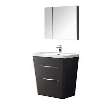 Gracing the top of the vanity is a gorgeous italian carrara marble countertop with porcelain undermount sink(s). Fresca Milano 32 In Vanity In Chestnut With Acrylic Vanity Top In White And Medicine Cabinet Fvn8532cn The Home Depot