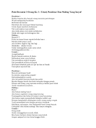 Maybe you would like to learn more about one of these? Puisi Berantai