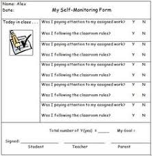 15 best self monitoring sheets for students images self