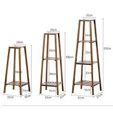 Magshion Bamboo 4 Tier Tall Plant Stand Pot Holder Small Space Table Walmart Com Tall Plant Stands Wooden Plant Stands Plant Stand Indoor