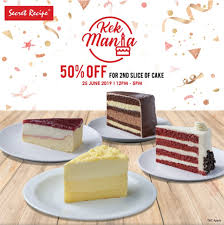 Ramai request aku buat video makan kek secret recipe so harini aku belanja satu video haha! Secret Recipe 50 Discount On Your 2nd Slice Of Cake One Day Only