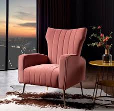 Whether you need a spot to curl up with a good book or somewhere to lay out clothes for the next day, this streamlined barrel chair is a versatile addition to your space. Blush Pink Luxury Wingback Armchair Brand New Study Chair Scandi Nordic Furniture Home Living Furniture Chairs On Carousell