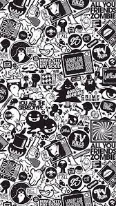 Image Via We Heart It Https Weheartit Com Entry 174834510 Background Black Blackandwhite Collage Doodle Guns Gambar Gelap Karya Seni 3d Dinding Gambar