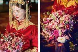 中式婚紗 婚禮 中國風捧花這5款最吸睛 bridal victorian dress bridal bouquet