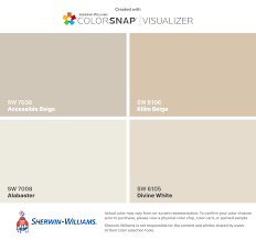 Pair it with snowbound sw 7004 for ceiling. I Found These Colors With Colorsnap Visualizer For Iphone By Sherwin Williams Accessible Beige Balanced Beige Accessible Beige Kilim Beige Sherwin Williams