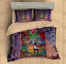 Follow the adventures of belle, a bright young woman who finds herself in the castle of a prince who's been turned into a mysterious beast. Custom 3d Beauty And The Beast Cover Set Bedding Set 3pcs Flat Sheet P Three Lemons Hometextile