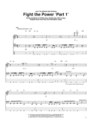 The isley brothers —footsteps in the dark, pts. Buy Fight The Power 39 Part 1 39 Sheet Music By The Isley Brothers For Bass Tab