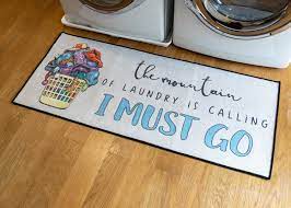 24x56 Laundry Rug Non Skid Rubber Area Rugs Cotton Anti Fatigue Machine Washable Runner Floor Mat For Washroom Laundry Room Rugs Rugs Dream Laundry Room