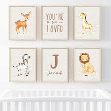 Print out the letters you need to spell out your class name or topic title, or post around your classroom as a handy alphabet writing aid. Harriet Bee Dartee Personalized Jungle Safari Theme You Re So Loved Lion Zebra Giraffe Deer 6 Piece Set Paper Print Reviews Wayfair