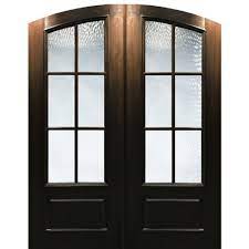 Craftsman entry doors with decorative glass , double exterior arts and crafts entry doors , shaker fiberglass wood grain exterior doors , double shaker doors with dentil shelf. Glasscraft Pre Hung 3 4 6 Lite Arch Top Fiberglass Double Entry Doors
