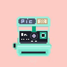 Ssssshiyi 在 Instagram 发布 Polaroid Camera Pixelart Pixel Illustration Cute Funny Pixelartist 32bit 8bit 16bit Colourf Camera Art Pixel Art Pixel