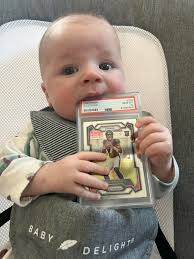 Introducing children to sports card collecting with a humorous twist