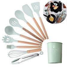 Cooking utensils silicone kitchen with wooden handle heat resistant tools. Buy 10 12pcs Silicone Kitchenware Cooking Utensils Set Heat Resistant Kitchen Non Stick Cooking Utensils Baking Tools With Storage Box At Affordable Prices Free Shipping Real Reviews With Photos Joom