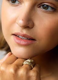 Golden jewelry collection