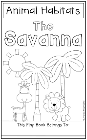 Animal Habitats The Savanna Flap Book Animal Habitats Book Projects