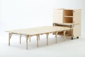 Mobile Dining Unit That Reveals A Surprisingly Large Folding Table Dining Table Folding Dining Table Multipurpose Furniture