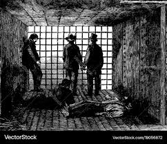 Vintage Prison Sketch - Civil War Era ...