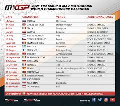 Seperti pagerwesi, galungan, kuningan, nyepi dan. 2021 Calendar Update Fim Motocross World Championship Mxgp