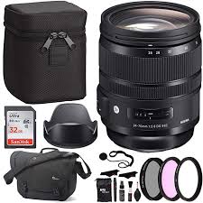 Sigma 24 70 Art Vs Canon 24 70 2 8 Ii Sigma 24 70mm F 2 8 Dg Os Hsm Art Lens For Canon Sandisk Ultra Sdhc 32gb Memory Card Polaroid 82mm Filter Kit Lowepro Bag And Art Lens Sandisk Memory Cards