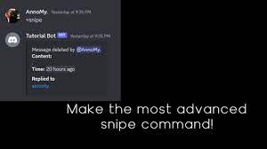 How to make snipe command in discord.py | Python | AnnoMy - YouTube