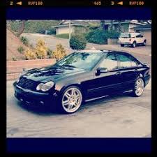 W203 Brabus Tuned Mercedes C32 Amg On Brabus Monoblock Splitrims In 20 Inch Merc Benz Mercedes Benz Amg Mercedes Benz