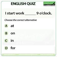 Woodward English Quiz 3 You Might Want To See Our Grammar Notes About When To Use The Different Prepositions Of Tiempos Ingles Preposiciones De Tiempo Ingles