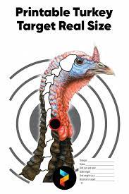 10 best printable turkey target real size printablee com